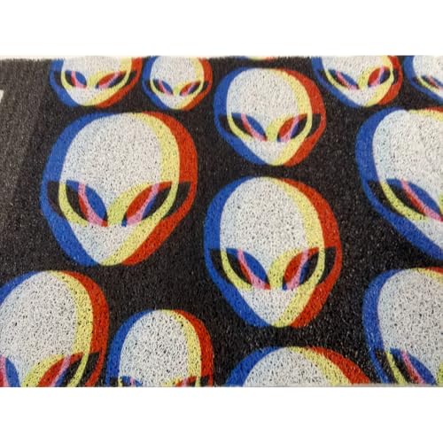 Premium Non-Slip Doormat - Black Alien