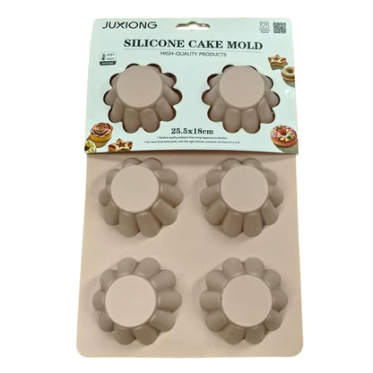 Silicone Cake Mold - Flower - 25.5×18cm (Pink)