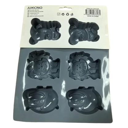 Silicone Cake Mold - Animals - 24x20cm (Grey)