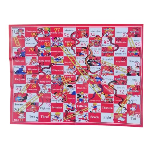 New Snakes and Ladders (S) 20pc | Classic Kids Board Game | Travel-Friendly Mini Set