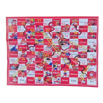 New Snakes and Ladders (S) 20pc | Classic Kids Board Game | Travel-Friendly Mini Set