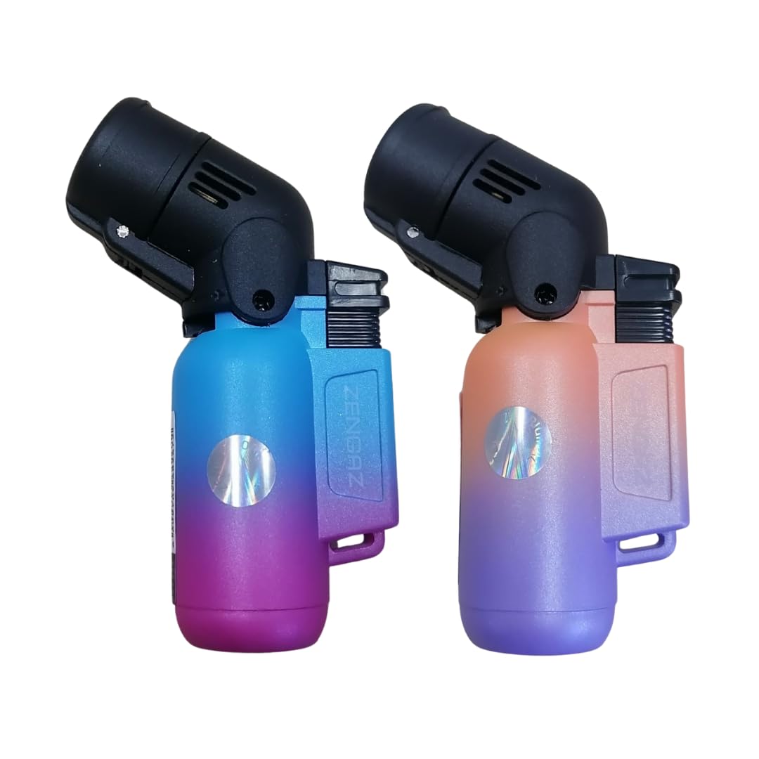 ZL-17 Angle Double Jet Torch Lighter - HC - 2 Pack - Combo B