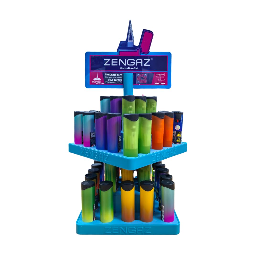 ZL-36 Pillar Jet Flame Lighter – 48pc Stand