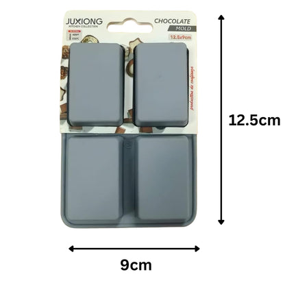 Silicone Chocolate Mold - Mini Rectangles - 12.5×9cm (Grey)