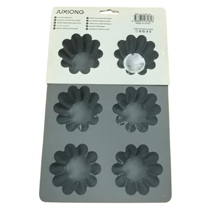 Silicone Cake Mold - Flower - 25.5×18cm (Grey)