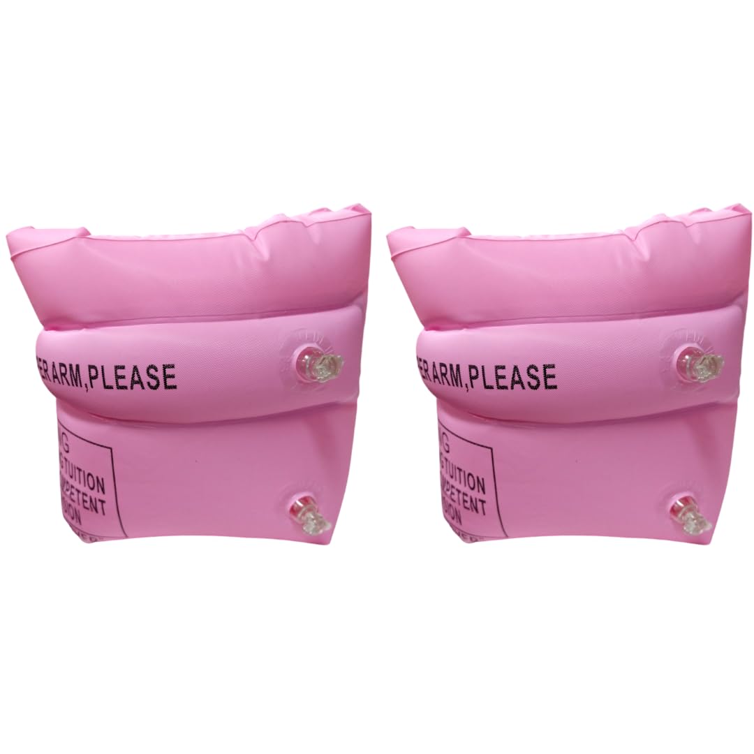 Swimming Inflatable Floating Arm Bands - Pink