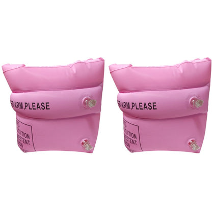 Swimming Inflatable Floating Arm Bands - 10 Pack - Pink