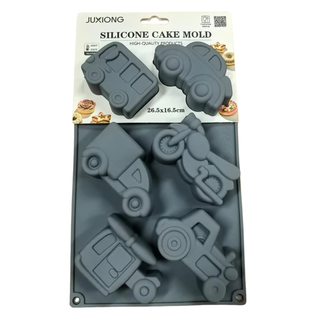 Silicone Cake Mold - Transport - 26.5x16.5cm (Grey)
