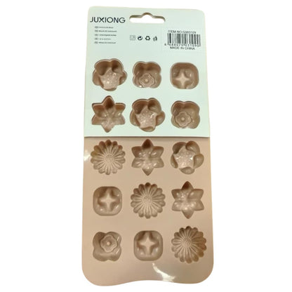 Silicone Chocolate Mold - Assorted Flowers - 20x10cm (Pink)