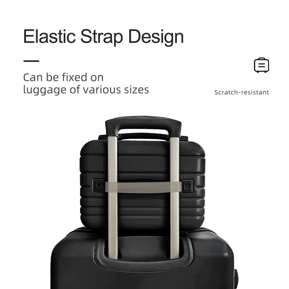 Cosmetic Travel Carry-On Suitcase Black - Large