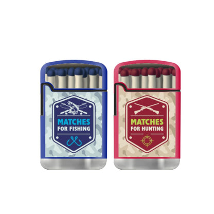 ZL 3 Mega Jet Flame Lighter Matches Blue&Red - 2Pack