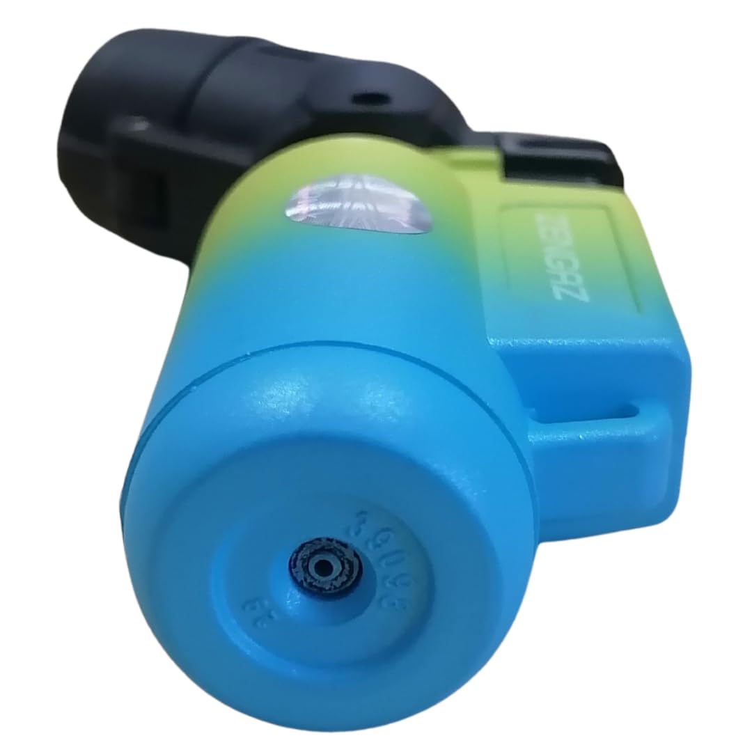 ZL-17 Angle Double Jet Torch Lighter - Green-Blue