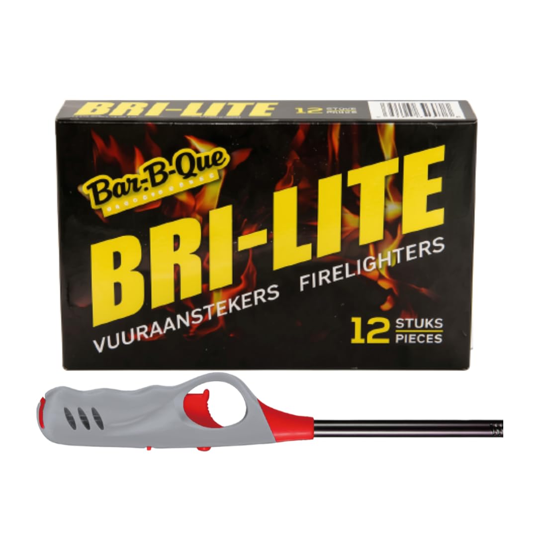 Medium Braai Lighter And 12 Piece Fire Lighter Combo (Grey)