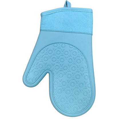 Silicone Oven Glove - Short - 29x17cm (Blue)