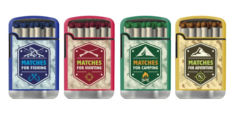 ZL 3 Mega Jet Flame Lighter MATCH 4 Pack & 4 Gas 18ml Combo