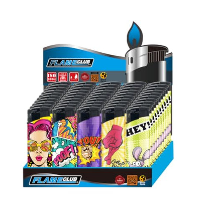 Electronic N2 Refillable Lighters – Mix 2 Assortment, Pack of 50
