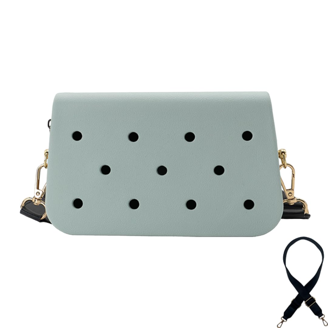 Coco EVA Croc Crossbody Bag – Lightweight Waterproof Shoulder Bag (Grey)