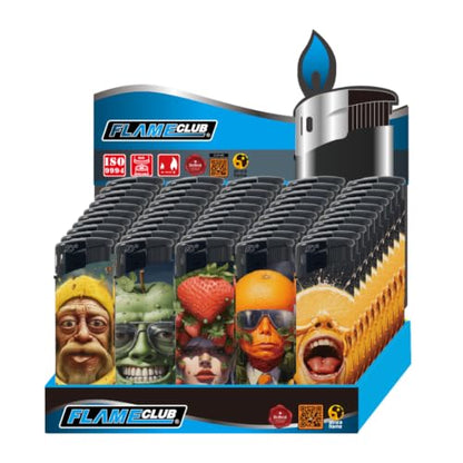 N2 Electronic Lighter - 50 Pack With 330ml Gas (AI Fruit)