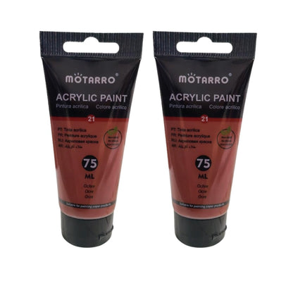 2 Pack Acrylic Paint – 75ml Tubes (Ochre)