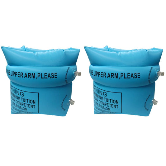 Swimming Inflatable Floating Arm Bands - 10 Pack - Blue