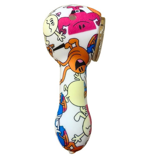 Silicone Rasta Pipe - Hydrodipped Designs