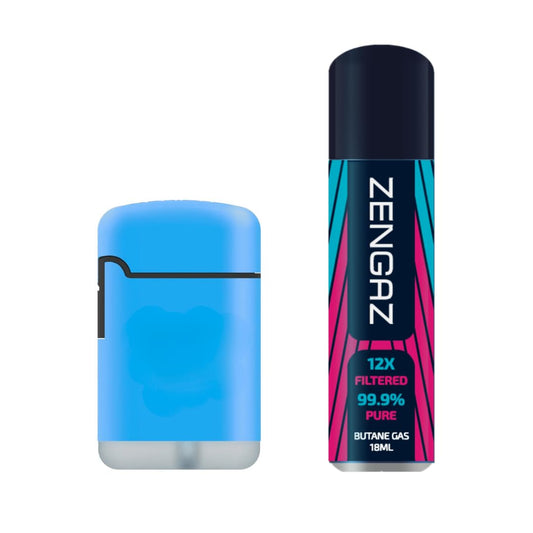 Zengaz ZL 3 Mega Jet Flame Lighter Blue + 18ml Gas