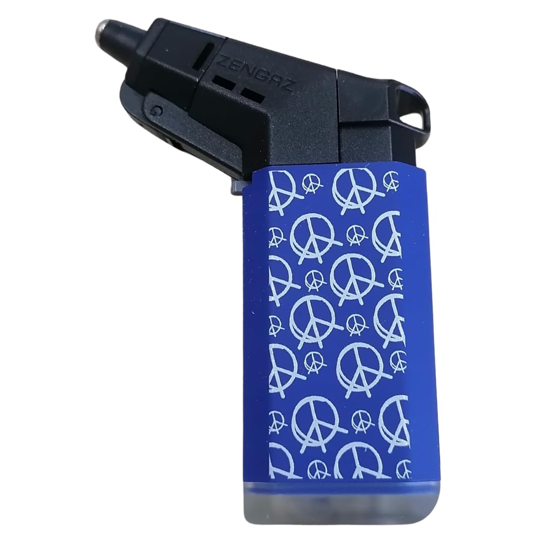 ZL-19 Torch Jet Lighter - Peace Signs