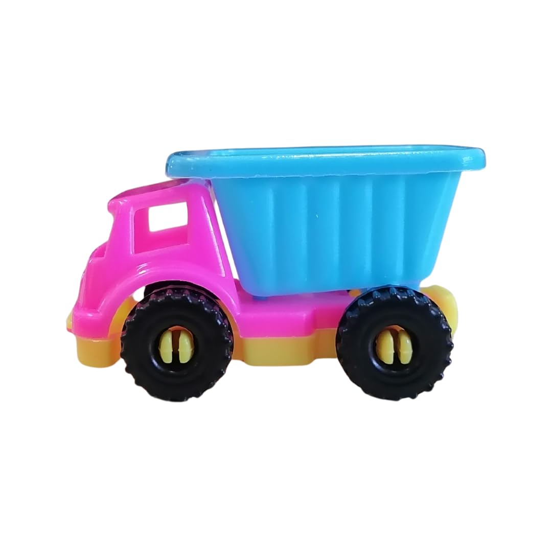 Happy Time Dump Truck 20pc | Mini Construction Toy Trucks | Pull-Back Play Vehicles