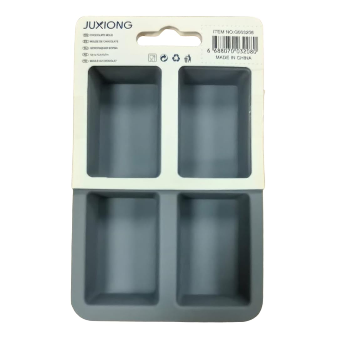 Silicone Chocolate Mold - Mini Rectangles - 12.5×9cm (Grey)