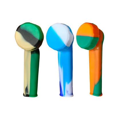Mini Silicone Pipe With Lid - 3 Pack - Combo A