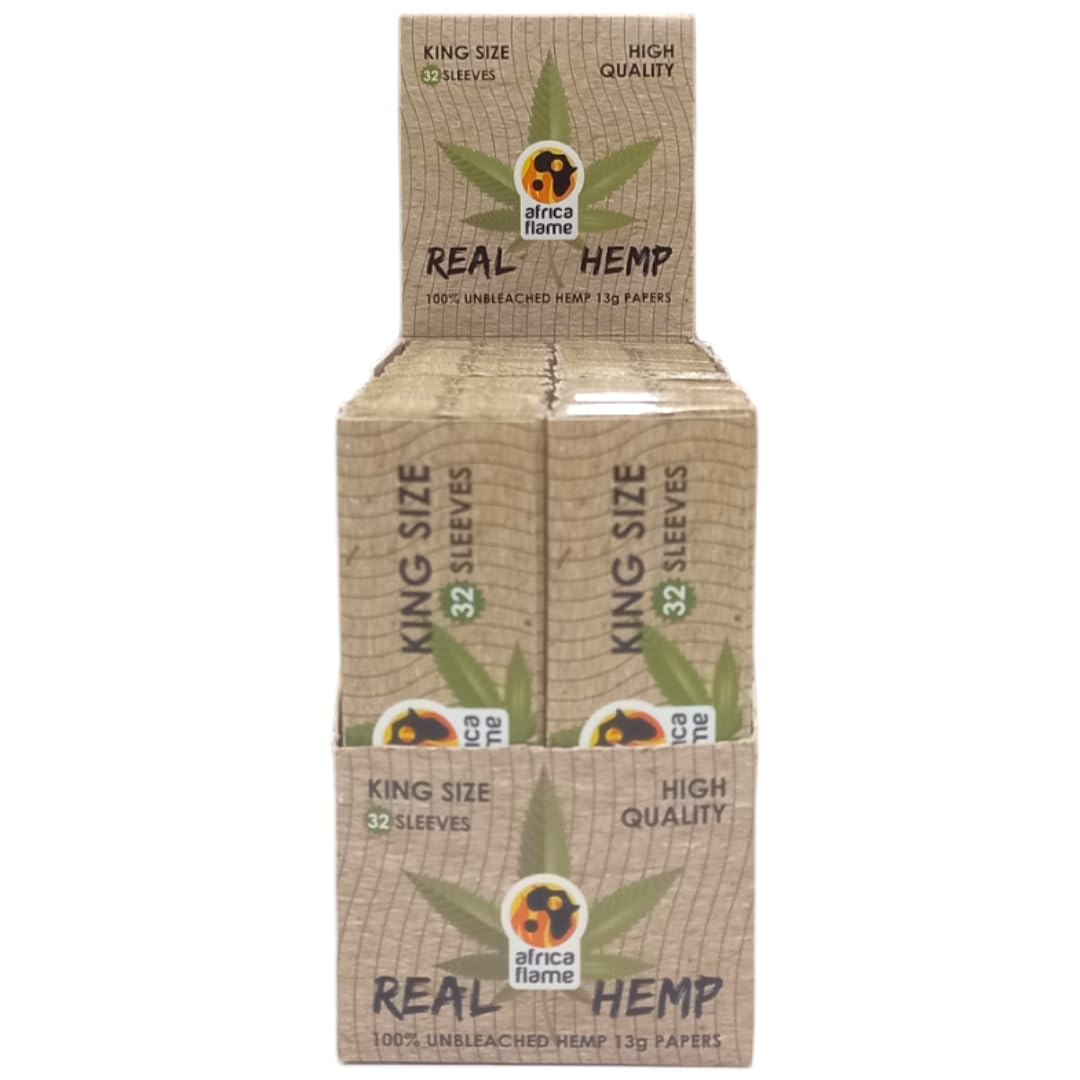 Africa Flame Hemp Rolling Paper King Size 50's