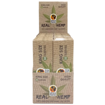 Africa Flame Hemp Rolling Paper King Size 50's