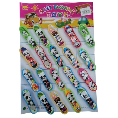 Mini Panda Skateboard 20pc | Cute Finger Toy Skateboards | Kids Collectible Set