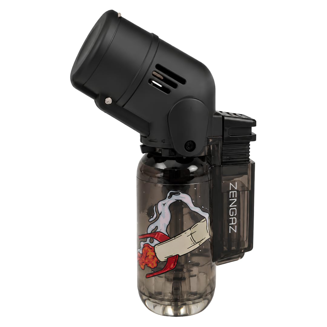 ZL-17 Angle Double Jet Torch Lighter – Black - Rocket Splif