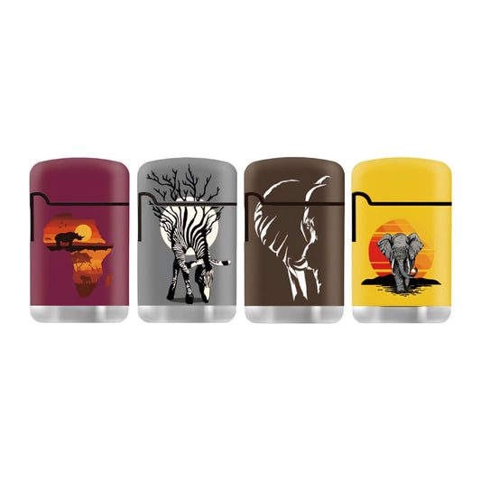 ZL3 Zengaz Torch Lighter - African Wildlife - 4 Pack (Combo B)
