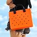 Nana EVA Croc Shoulder Bag & Coco EVA Croc Crossbody Bag Combo Set (Orange)