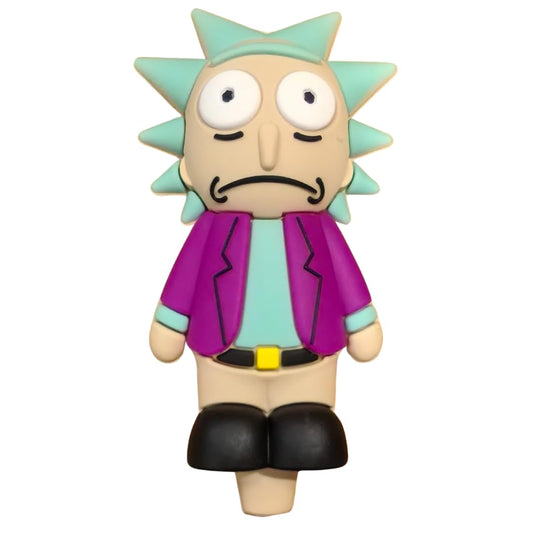 Silicone Rasta Pipe - Rick Sanchez (Purple)