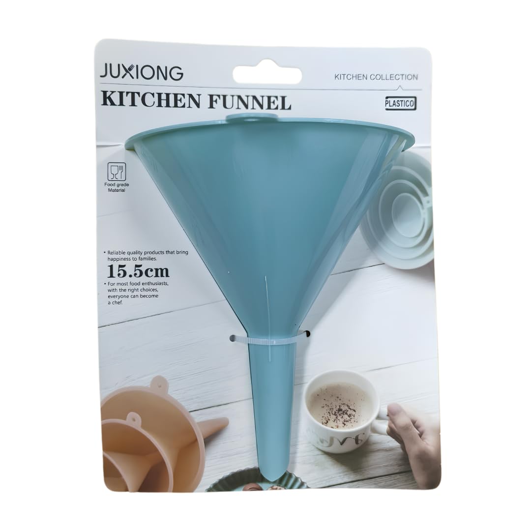 Kitchen Funnel - 4 Piece Set - 14x15.5x2cm (Blue)