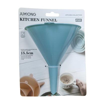 Kitchen Funnel - 4 Piece Set - 14x15.5x2cm (Blue)