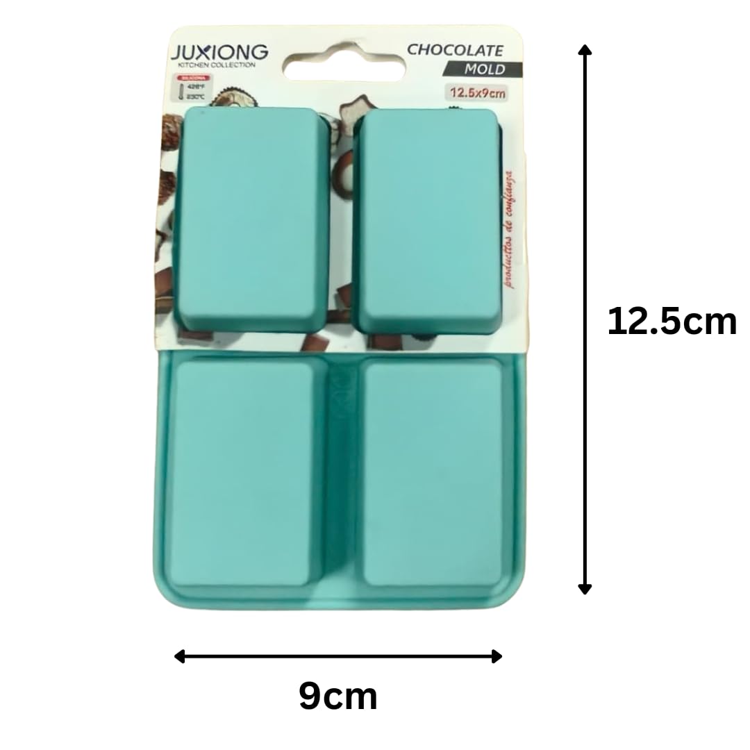 Silicone Chocolate Mold - Mini Rectangles - 12.5×9cm (Blue)