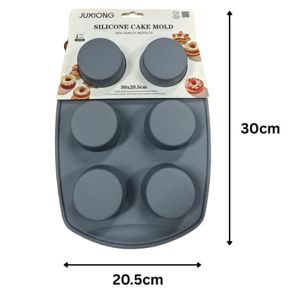 Silicone Cake Mold - Mini Circles - 30×20.5cm (Grey)