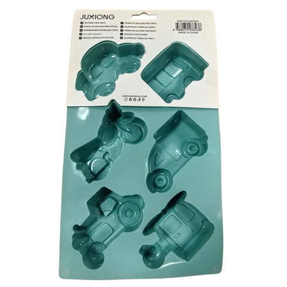 Silicone Cake Mold - Transport - 26.5x16.5cm (Blue)