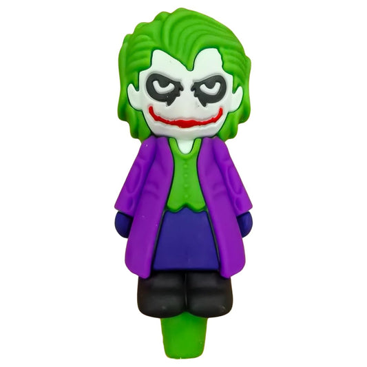 Silicone Rasta Pipe - The Joker (Purple)