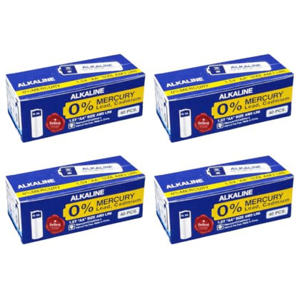 DeBest AA Alkaline Battery 1.5V AM3 LR6 Box of 40, 4 Pack