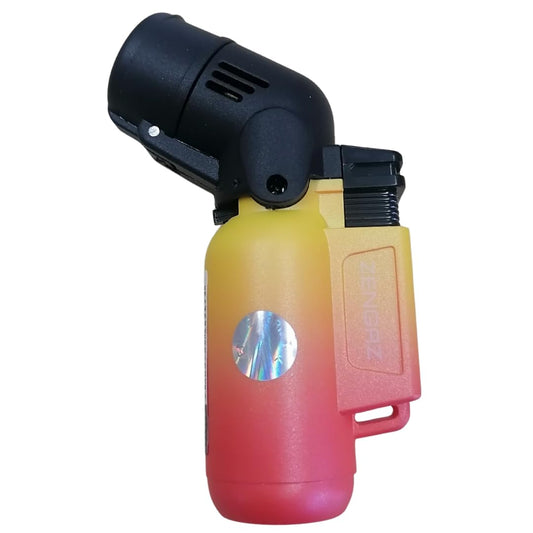 ZL-17 Angle Double Jet Torch Lighter - Yellow-Red