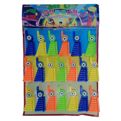Harmonica Whistle 20pc | Musical Toy Whistles | Kids Party Favors