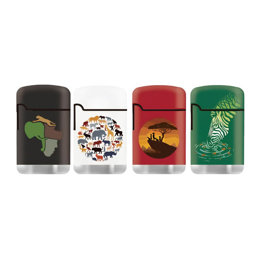 ZL3 Zengaz Torch Lighter - African Wildlife - 4 Pack (Combo C)