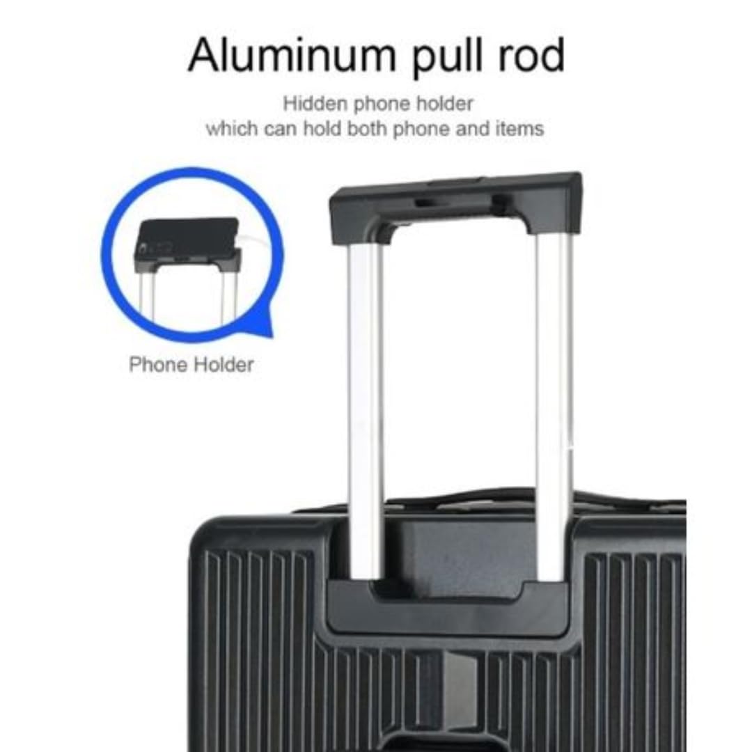 Multifunction Smart Travel Suitcase - 20 inch - Black
