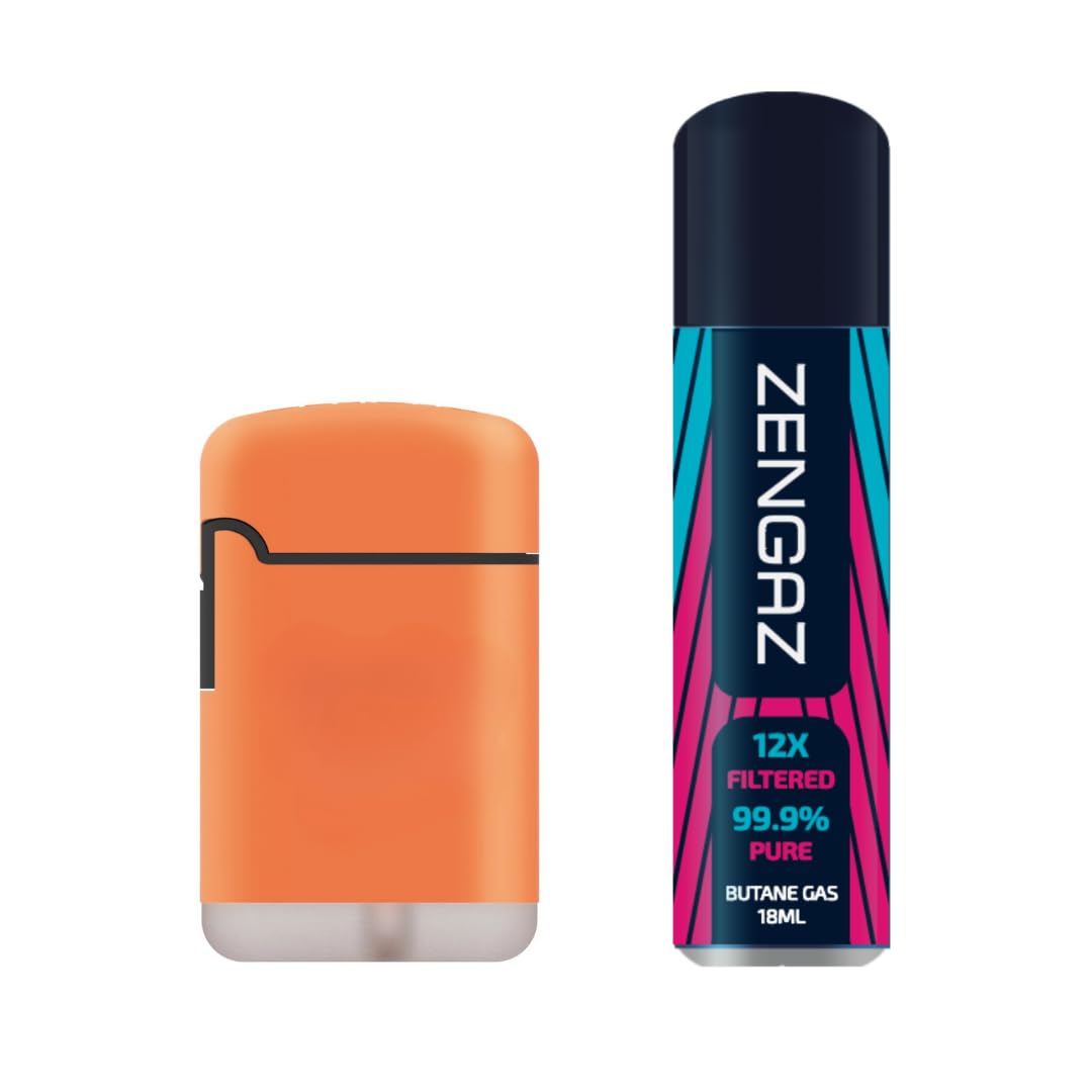 Zengaz ZL 3 Mega Jet Flame Lighter Orange + 18ml Gas