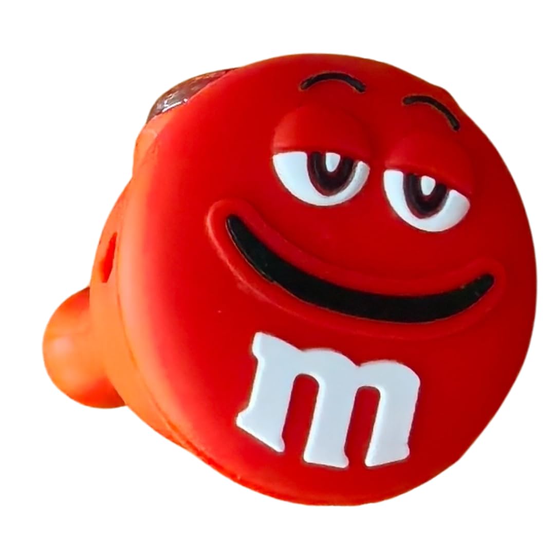 Silicone Rasta Spoon Pipe - Cartoon Faces (Red)